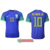 Oficiální Fotbalový Dres Brazílie Neymar Jr 10 Hostující Mistrovství Světa 2022 pro Muži